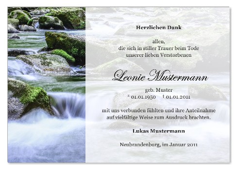 Danksagungskarten Trauer Favoriten