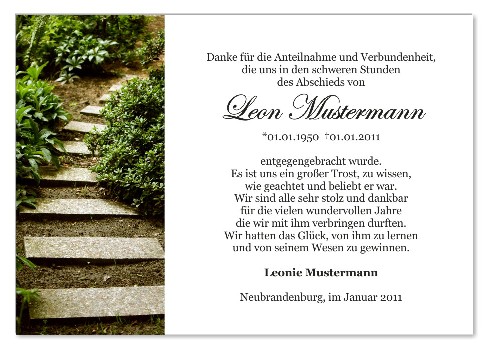 Danksagungskarten Trauer Favoriten