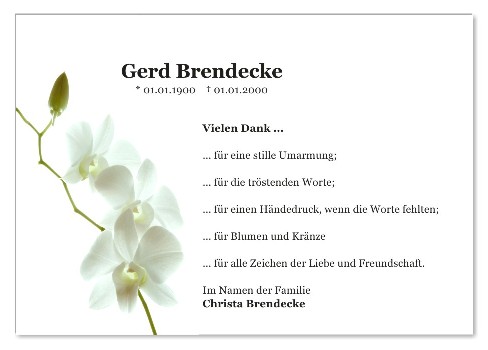 Danksagungskarten Trauer Favoriten