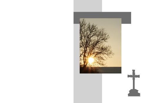 Danksagungskarten Trauer Sonne