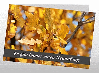 Danksagungskarten Trauer Herbst